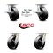 Service Caster 6 Inch Kingpinless Glass Filled Nylon Wheel Caster Swivel Locks 2 Brakes, 4PK SCC-KP30S620-GFNR-SLB-BSL-2-BSL-2 - alternate 7